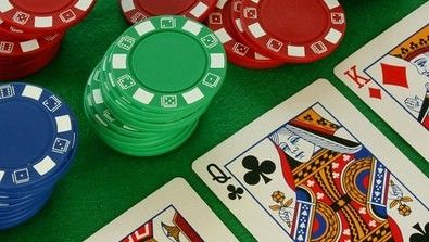 Cards and chips - poker game